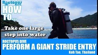 How To - Perform a Giant Stride Entry when Scuba Diving