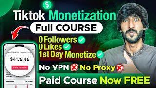 Tiktok monetization in Pakistan Full Tiktok Monetization Complete course