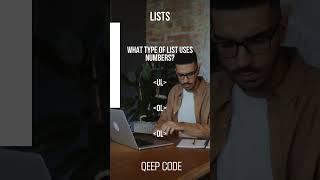 Ordered vs. Unordered Lists #HTML #Lists #WebDesign #FrontendDevelopment #CodingForBeginners