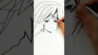 giyu tomioka art #art #animeart #fypviralシ #anime #demonslayer #giyuutomioka #sketch #glow #shorts