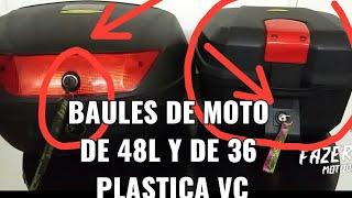 Baules  de moto de 48 y 36 litros de la marca plastica vc. made in argentina opiniones personales