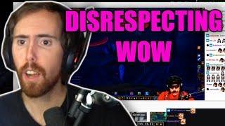 Asmongold's Reaction to DrDisrespect Roasting World of Warcraft