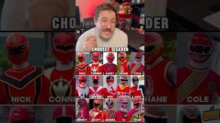 Choose your red Power Ranger team!