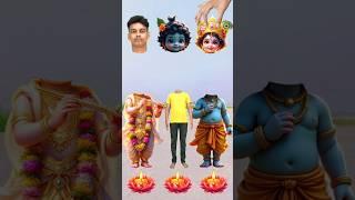 Jay Ganesha Deva _ Lord krishna wrong head challenge _ vfx Bhakti video _ #ashorttaday #short #vfx