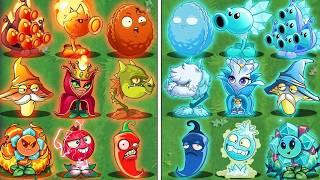 All Plants RED vs BLUE - Who Will Win? - Pvz 2 Team Plant vs Team Plant