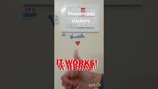 making homemade stickers ️ #craftyvibeswithvanshika