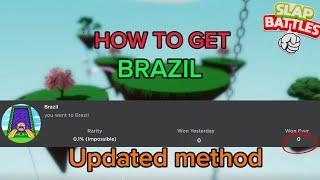 [OUTDATED] How to get BRAZIL BADGE after Halloween | Slap Battles Roblox