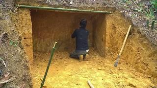 Survival Expert Builds 3 Amazing Shelters in the Forest | Start to Finish by @VangQuangytb