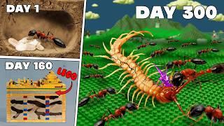 Simulating an Ant Colony for 300 Days with a Lego Ant Farm!  ANTTREK [EP2]