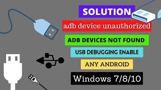 Fix ADB Devices Unauthorized & Not Showing | Not Found | Not Detecting Solution Very Simple _100%