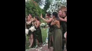 Bride Bianca gave her bouquet to Julia as per Gerald’s request  #juliabarretto #geraldanderson