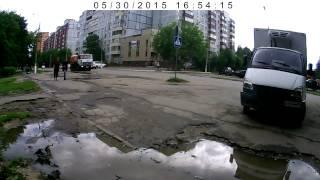 20150530 Автобытдор убирает "самый чистый" город Подмосковья