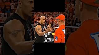 John Cena & The Rock Then Vs Now  || Edit #shorts #wwe #2k24 #therock #johncena