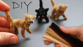 MINISASSY CATS Made from pipe cleaner DIY