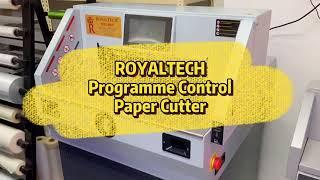 ROYALTECH Programme Control Paper Cutter _ Demo/Tutorial