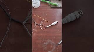 CCTV camera wiring connection of BNC connector #youtube #shorts