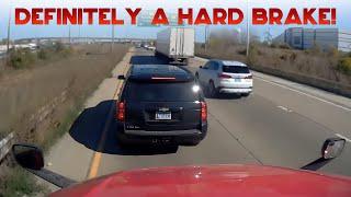 AMERICAN TRUCK DRIVERS DASH CAMERAS | Idiot Driver Sparks Chaos: Major Crash & Unsafe Hard Brake!