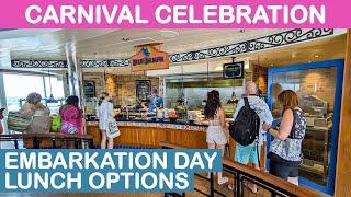 Carnival Celebration: Embarkation Day Lunch Options