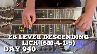 Pedal Steel Everyday - Day 940 - Eb Lever Descending Lick (6m-4-1-5)