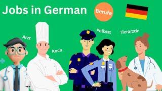 30 Jobs & Occupations in German | 30 Berufe auf Deutsch | Learn German Vocabulary | KidsGerman