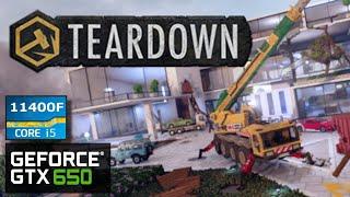 Teardown - GTX 650 - Intel i5-11400F - 1080p Benchmark