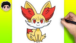 How to Draw FENNEKIN from Pokemon | Easy Step-by-Step