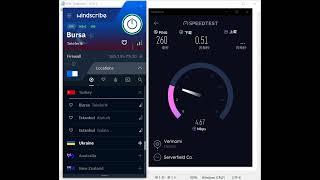 【Windscribe VPN】Review Turkey Speed Test ️️️️