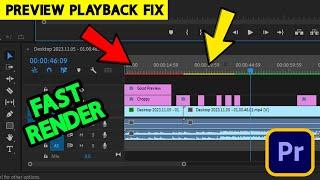 Red & Yellow Line on Timeline Fix ! ( Fast Render ) Adobe Premiere Pro