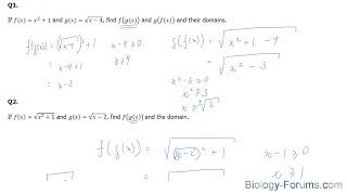  How to write a composite function f(g(x)) and g(f(x)) (Part 2)