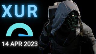 Where is XUR Today Destiny 1 D1 XUR Location and Official Inventory and Loot 14 Apr 2023, 4/14/2023