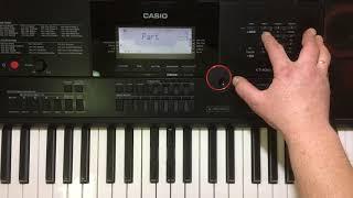 Как удалить одну или несколько партий из стиля на синтезаторе Casio CT X3000