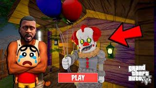 GTA V : Shinchan ESCAPE FROM Evil Pennywise Planning To Attack Clown | Horror Game Gta 5 Telugu