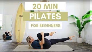 20 MIN FULL BODY BEGINNER PILATES WORKOUT | No equipment needed