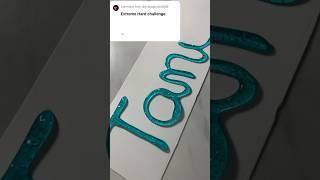  Lettering your name Tanisha Calligraphy 865, #shorts , #calligraphylettering , #satisfying