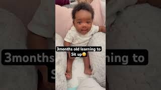 Aleyna learnt to sit at 3months  #parenting #baby #family #shortsviral #shorts #babygrowth #prayer