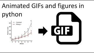 Make animated figures and gifs in python