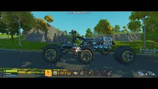 Scrap Mechanic Comparison between V8 Engine + Piston Steering Vehicle with Gyro powered Vehicle