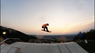 Snowboarding on SnowFlex at Liberty University College!!! - (Season 4, Day 183)