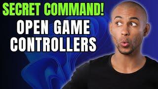 Secret RUN Command to Open Game Controllers on Windows 10 or 11