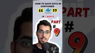 Get to know what docker volumes are in under 1 min. #docker #volumes #commands #devops #containers