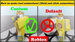 How to make Tool Animations on Roblox! (Hold and click)