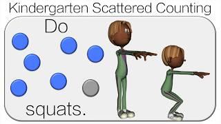 Kindergarten Math Brain Break Scattered Counting