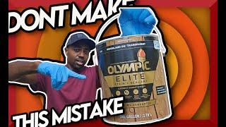 Olympic stain and sealer Elite - How to apply Stain and Sealer to your deck or  wood fence.