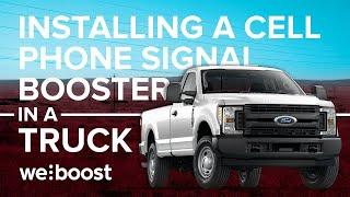 How To Install A Cell Phone Signal Booster In A Truck | weBoost