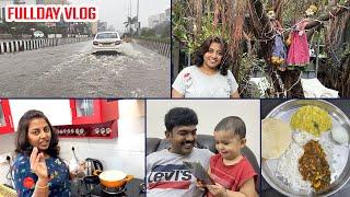 மழைல ஒரு நாள் Rainy Day Vlog ️️ மிளகு குழம்பு | Fullday Outing Vlog | Karthikha Channel Vlog
