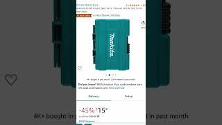 45 % off Makita B-65399 Impact Gold 14 Pc. Titanium Drill Bit Set, 1/4 In. Hex Shank
