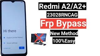 Redmi A2/A2 plus Frp bypass || Redmi  23028rncag Frp bypass || Redmi A2 google account unlock