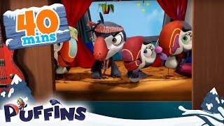 Puffins | 40 min | Johnny Puff's Fun Times! | Cartoon For Kids | Puffins World