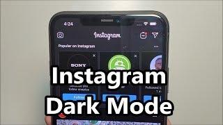 Instagram Turn on Dark Mode iPhone 11 (iOS 13)