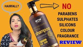 wow hair fall control shampoo | REVIEW